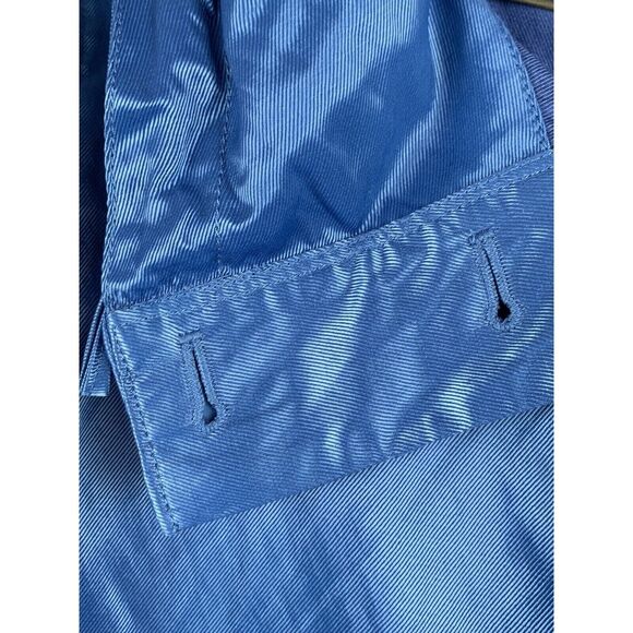 RUBY RD Solid Blue Shimmer Button Up Lightweight Jacket Women’s Size 6 - Picture 5 of 7